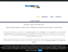 Tablet Screenshot of parcelonedis.com